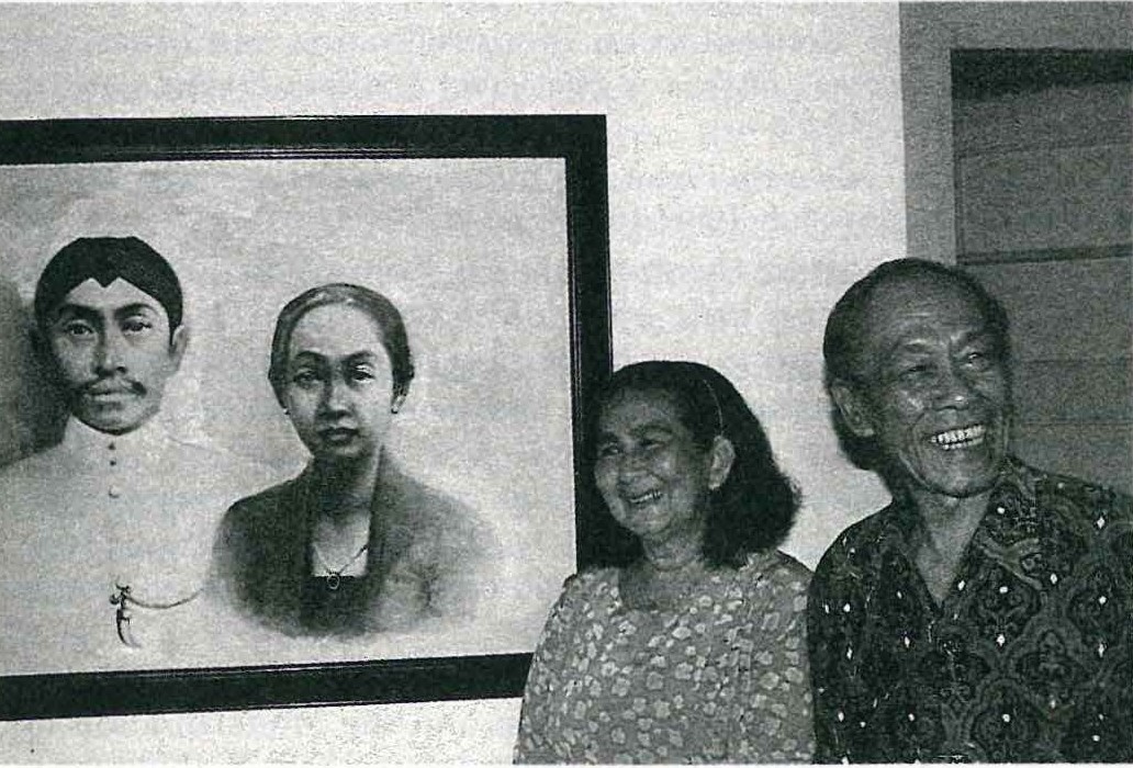 Pramoedya  with his wife and parents' portrait, March 1989 History and identity: an interview with Pramoedya Ananta Toer