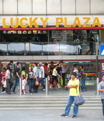 Singapore's Lucky Plaza, a popular meeting place for domestic workers  / Wayne Palmer