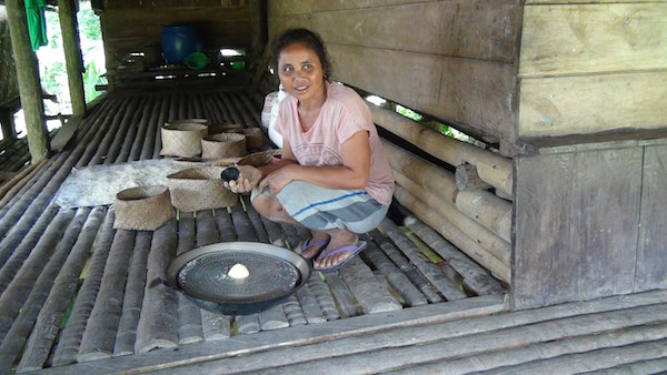The exceptional success case: this lady sells home-made traditional cakes for parties and government meetings and financed her son’s university education in Bali from the revenue -  by Jacqueline Vel, Sumba, April 2015. The exceptional success case: this lady sells home-made traditional cakes for parties and government meetings and financed her son’s university education in Bali from the revenue -  by Jacqueline Vel, Sumba, April 2015.